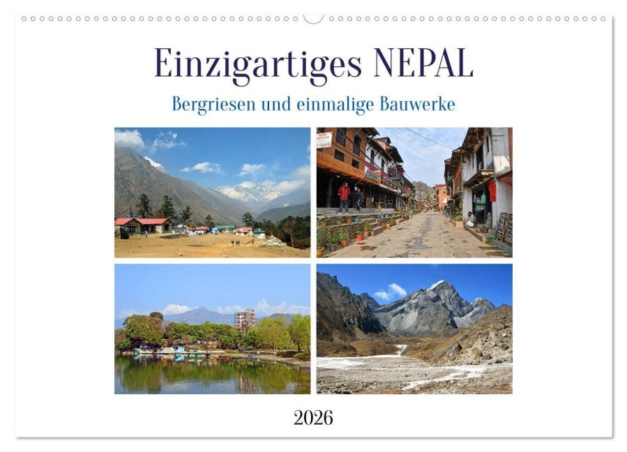 Einzigartiges NEPAL (Wandkalender 2026 DIN A2 quer), CALVENDO Monatskalender - Ulrich Senff