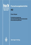 Cover-Bild zum Titel 'Produktionsregelung mit entscheidungsunterstützenden Informationssystemen' von 'Claus Burger'