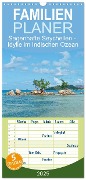 Familienplaner 2025 - Sagenhafte Seychellen - Idylle im Indischen Ozean mit 5 Spalten (Wandkalender, 21 x 45 cm) CALVENDO - Hans Rodewald CreativK Deutschland
