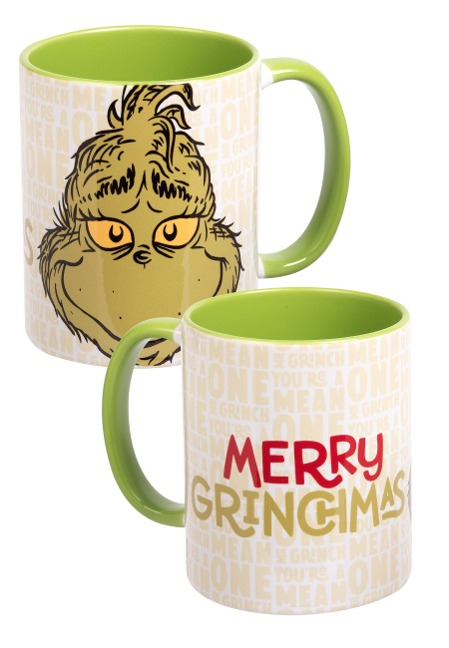 mug - Merry Grinchmas -inner green - 