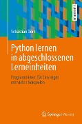 Cover-Bild zum Titel 'Python lernen in abgeschlossenen Lerneinheiten' von 'Sebastian Dörn'