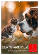 Cover-Bild zum Titel 'Bernhardiner - gutmütig und tapfer (Wandkalender 2026 DIN A2 hoch), CALVENDO Monatskalender' von 'Peter Roder'