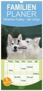 Cover-Bild zum Titel 'Familienplaner 2027 - Siberian Husky - der Urtyp mit 5 Spalten (Wandkalender, 21 x 45 cm) CALVENDO' von 'Michael Ebardt'