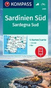 Cover-Bild zum Titel 'KOMPASS Wanderkarten-Set 2499 Sardinien Süd / Sardegna Sud (4 Karten) 1:50.000' von ''