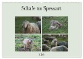 Schafe im Spessart (Wandkalender 2025 DIN A2 quer), CALVENDO Monatskalender - Jessica Meisenzahl