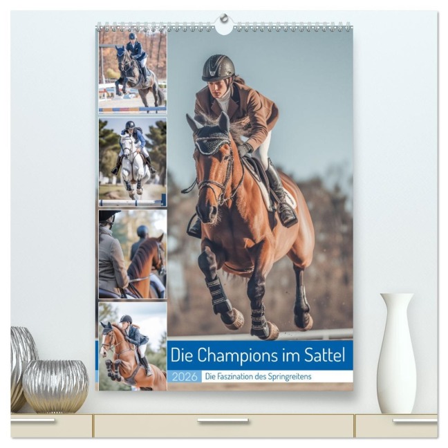 Die Champions im Sattel (hochwertiger Premium Wandkalender 2026 DIN A2 hoch), Kunstdruck in Hochglanz - Steffen Gierok-Latniak