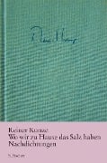 Cover-Bild zum Titel 'Wo wir zu Hause das Salz haben' von 'Reiner Kunze'