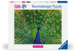 Cover-Bild zum Titel 'Erwachsenenpuzzle 500 Teile - Der Pfau' von ''
