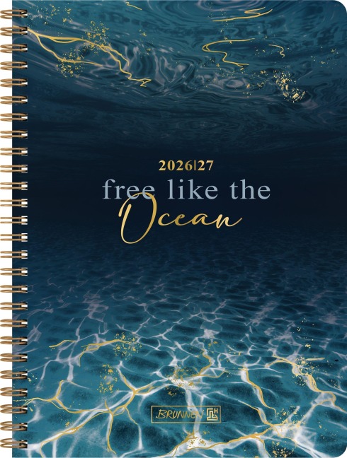 Schülerkalender Style 2026/2027 "Ocean" | A5, Kunststoff - 