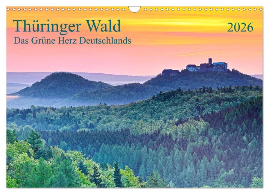 Thüringer Wald Das Grüne Herz Deutschlands (Wandkalender 2026 DIN A3 quer), CALVENDO Monatskalender - Prime Selection