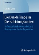 Cover-Bild zum Titel 'Die Dunkle Triade im Dienstleistungskontext' von 'Sandra Kruse'