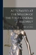 Cover-Bild zum Titel 'Acts Passed at the Session of the First General Assembly' von 'Alabama Territory'