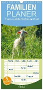 Familienplaner 2024 - Tiere auf dem Bauernhof mit 5 Spalten (Wandkalender, 21 x 45 cm) CALVENDO - Kattobello Kattobello