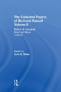 Cover-Bild zum Titel 'The Collected Papers of Bertrand Russell, Volume 9' von ''