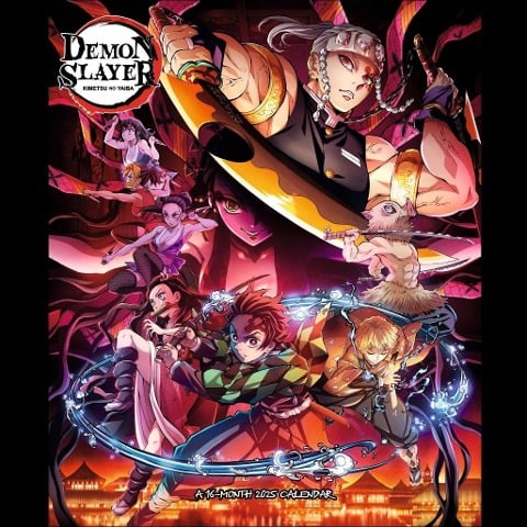 Demon Slayer Broschurkalender 2025 - 