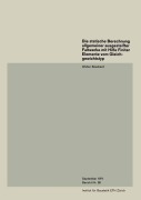 Cover-Bild zum Titel 'Die statische Berechnung allgemeiner ausgesteifter Faltwerke mit Hilfe Finiter Elemente vom Gleichgewichtstyp' von 'Walter Bosshard'