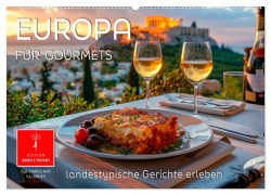 Cover-Bild zum Titel 'Europa für Gourmets - landestypische Gerichte erleben (Wandkalender 2026 DIN A2 quer), CALVENDO Monatskalender' von 'Peter Roder'