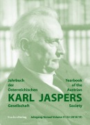 Cover-Bild zum Titel 'Jahrbuch der Österreichischen Karl-Jaspers-Gesellschaft Jahrgang 31/32 (2018/2019)' von 'Österreichische Karl-Jaspers-Gesellschaft'