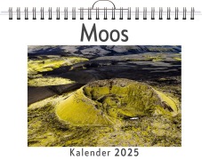 Cover-Bild zum Titel 'Moos - (Wandkalender 2025, Kalender DIN A4 quer, Monatskalender im Querformat mit Kalendarium, das perfekte Geschenk)' von 'Ava Fischer'