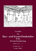 Inventar der Bau- und Kunst-Denkmäler in der Provinz Brandenburg, Band 2 - Friedrich Rudolf Bergau