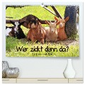 Wer zickt denn da? - Zicklein-Edition (hochwertiger Premium Wandkalender 2025 DIN A2 quer), Kunstdruck in Hochglanz - Sabine Löwer