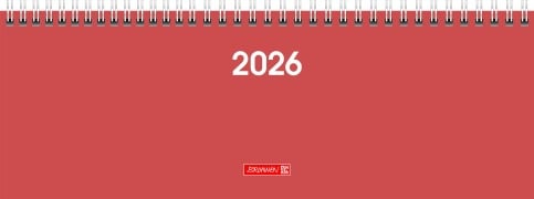 Cover-Bild zum Titel 'BRUNNEN 1077261056 | Querterminbuch Mod. 772 2026 | 297×105 mm, Karton, coral' von ''