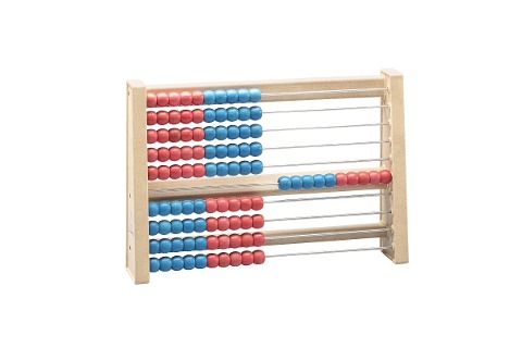 100er Rechenrahmen rot/blau - 