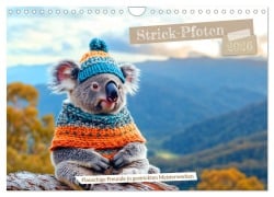Cover-Bild zum Titel 'Strick-Pfoten - Flauschige Freunde in gestrickten Meisterwerken (Wandkalender 2026 DIN A4 quer), CALVENDO Monatskalender' von 'Rupert Kowalski'