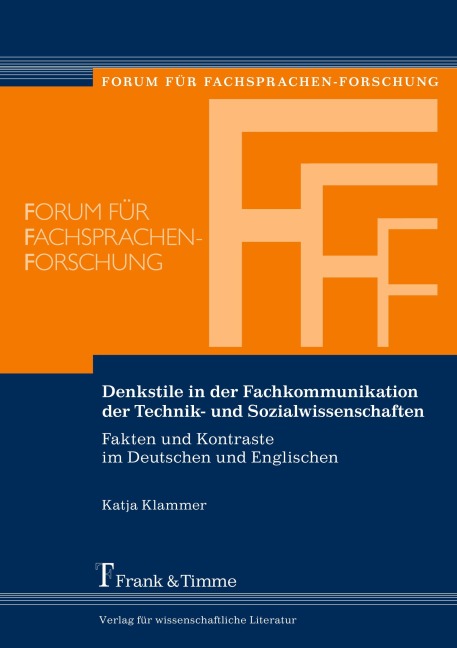 Denkstile in der Fachkommunikation der Technik- und Sozialwissenschaften - Katja Klammer