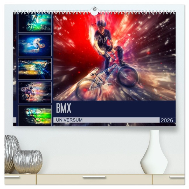BMX Universum (hochwertiger Premium Wandkalender 2026 DIN A2 quer), Kunstdruck in Hochglanz - Dirk Meutzner