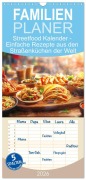 Cover-Bild zum Titel 'Familienplaner 2026 - Streetfood Kalender - Einfache Rezepte aus den Straßenküchen der Welt mit 5 Spalten (Wandkalender, 21 x 45 cm) CALVENDO' von 'Mb Fotografie'