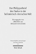 Cover-Bild zum Titel 'Der Philipperbrief des Paulus in der hellenistisch-römischen Welt' von ''