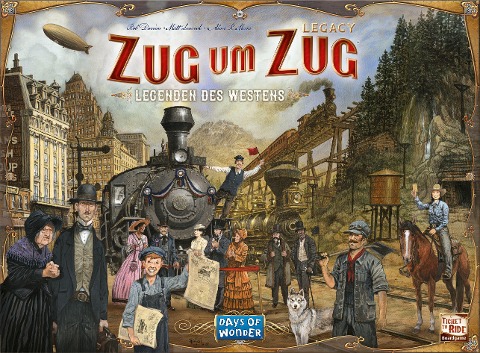 Zug um Zug Legacy: Legenden des Westens - Rob Daviau, Matt Leacock, Alan R. Moon