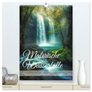 Cover-Bild zum Titel 'Malerische Wasserfälle (hochwertiger Premium Wandkalender 2026 DIN A2 hoch), Kunstdruck in Hochglanz' von 'Cathrin Illgen'