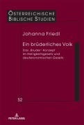 Cover-Bild zum Titel 'Ein brüderliches Volk' von 'Johanna Friedl'