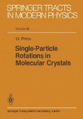 Single-Particle Rotations in Molecular Crystals - W. Press