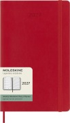Cover-Bild zum Titel 'Moleskine 12 Monate Wochen Notizkalender 2027, Large/A5, 1 Wo = 1 Seite, rechts linierte Seite, Weicher Einband, Scharlachrot' von ''