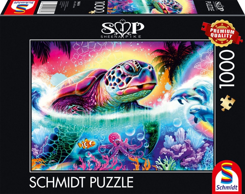 Neon Schildkröte - 