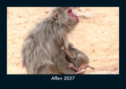 Cover-Bild zum Titel 'Affen 2027 Fotokalender DIN A5' von 'Tobias Schmitt, Kevin Heber'