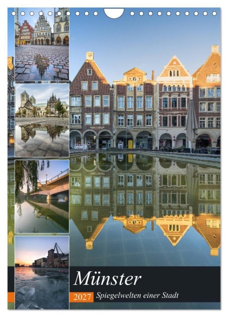 Münster - Spiegelwelten einer Stadt (Wandkalender 2027 DIN A4 hoch), CALVENDO Monatskalender - Gregor Herzog