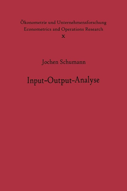 Input-Output-Analyse - J. Schumann