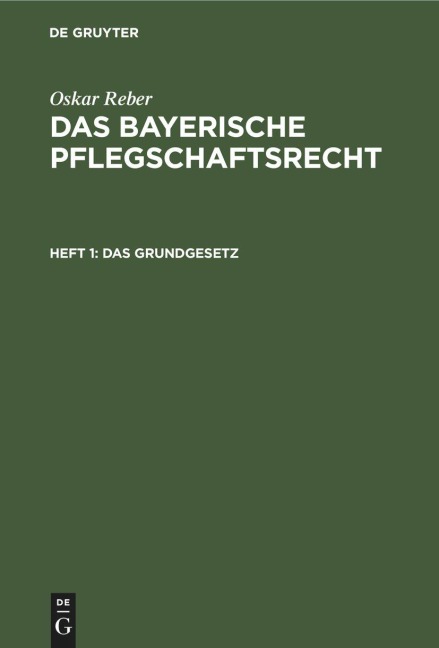 Das Grundgesetz - Oskar Reber