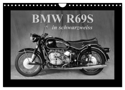 Cover-Bild zum Titel 'BMW R69S in schwarzweiss (Wandkalender 2026 DIN A4 quer), CALVENDO Monatskalender' von 'Ingo Laue'
