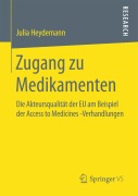 Cover-Bild zum Titel 'Zugang zu Medikamenten' von 'Julia Heydemann'