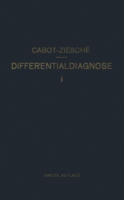 Differentialdiagnose - H. Ziesché, Richard C. Cabot