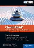 Cover-Bild zum Titel 'Clean ABAP' von 'Klaus Haeuptle, Florian Hoffmann, Rodrigo Jordão, Michel Martin, Anagha Ravinarayan'