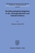 Cover-Bild zum Titel 'Beschlussmängelstreitigkeiten in der Aktiengesellschaft und Schiedsverfahren' von 'Sebastian Cornelius Hild'