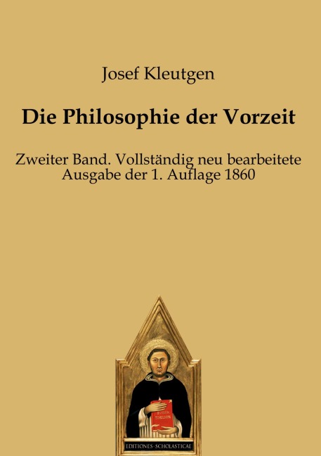 Die Philosophie der Vorzeit - Josef Kleutgen