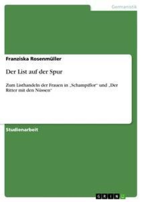 Der List auf der Spur - Franziska Rosenmüller