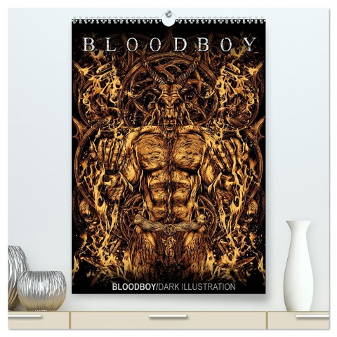 BLOODBOY/DARK ILLUSTRATION (hochwertiger Premium Wandkalender 2025 DIN A2 hoch), Kunstdruck in Hochglanz - Bloodboy Bloodboy